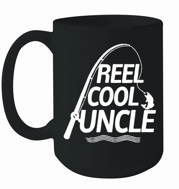 Mens Reel Cool Uncle - Fathers Day Fishing Gift F Ceramic Mug