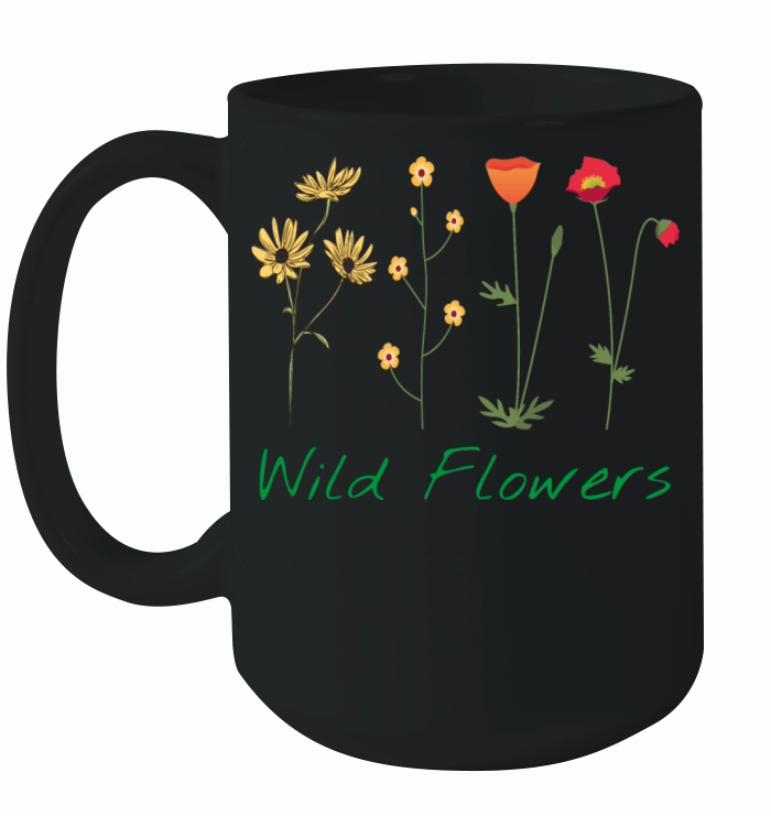Vintage Retro Wild flower Ceramic Mug