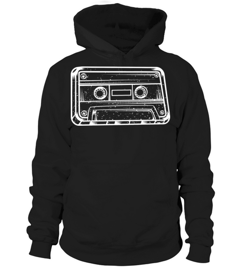 Vintage Music Cassette Sketch Audio Recorder Hoodie Unisex