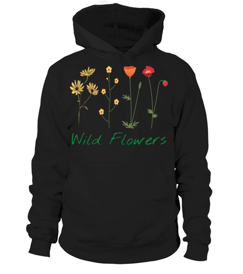 Vintage Retro Wild flower Hoodie Unisex