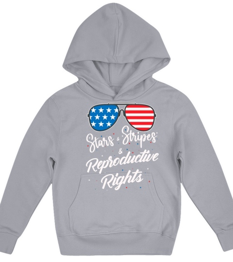 Patriotic 4th July Sunglass Stars Stripes Kids Hoodie