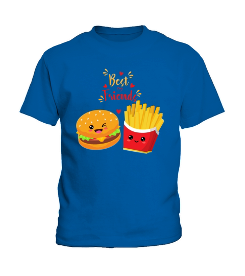 Hamburger Fries Best Friend-Hamburger Day Kids T-Shirt