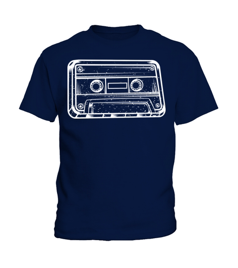 Vintage Music Cassette Sketch Audio Recorder Kids T-Shirt