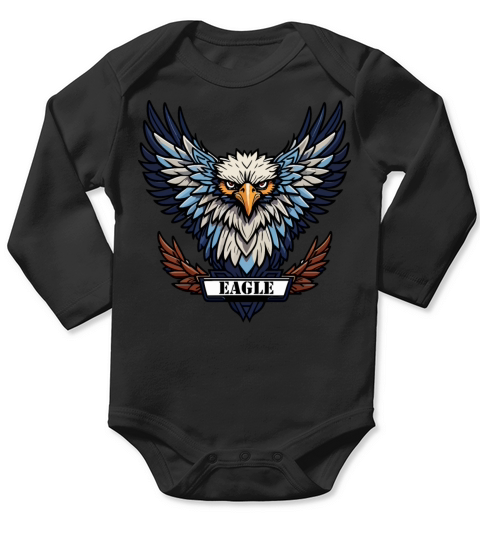 Eagle Emblem Symbol Long Sleeve Baby One-Piece