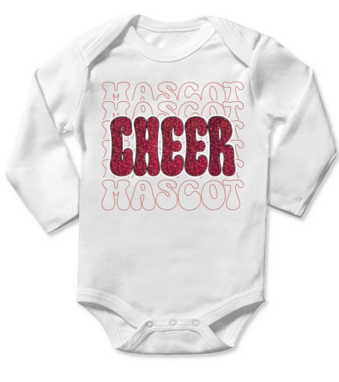 Mascot Cheer Long Sleeve Baby One-Piece