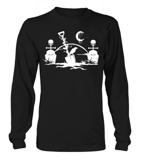 Gothic Graveyard Vintage Crow Lover Skull Fanatic Long sleeved Unisex
