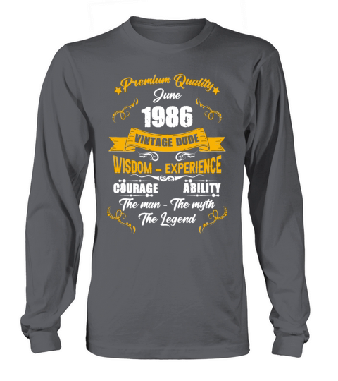 June 1973 Vintage Birthday Present Long sleeved Unisex