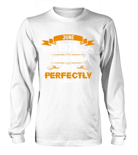 June 1976 Vintage Birthday Present Long sleeved Unisex