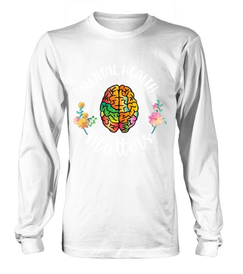 Mental Health Matter Brain Design Long sleeved Unisex