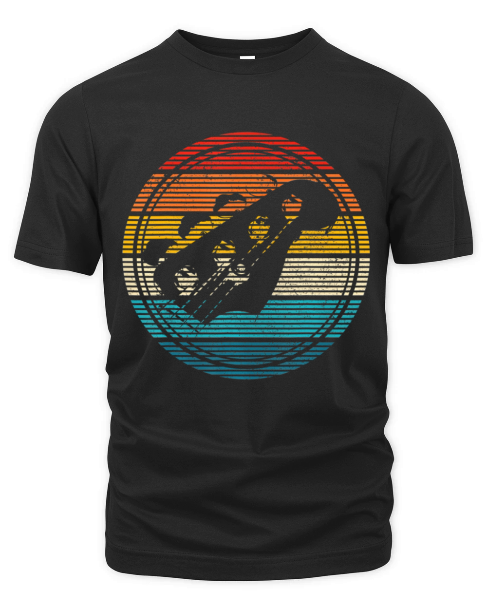 Bass Guitar Vintage Retro Funny Bass Player Organic Unisex T-shirt