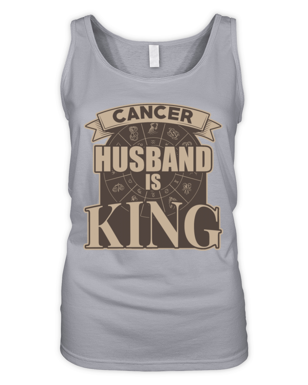 Cancer Husband is King Organic Women's Tank Top