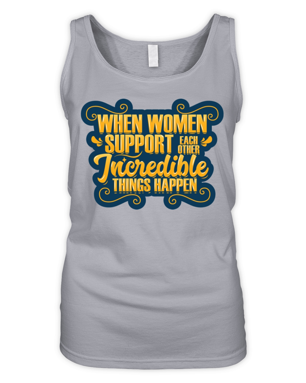 Woman Support Each Other Organic Women's Tank Top