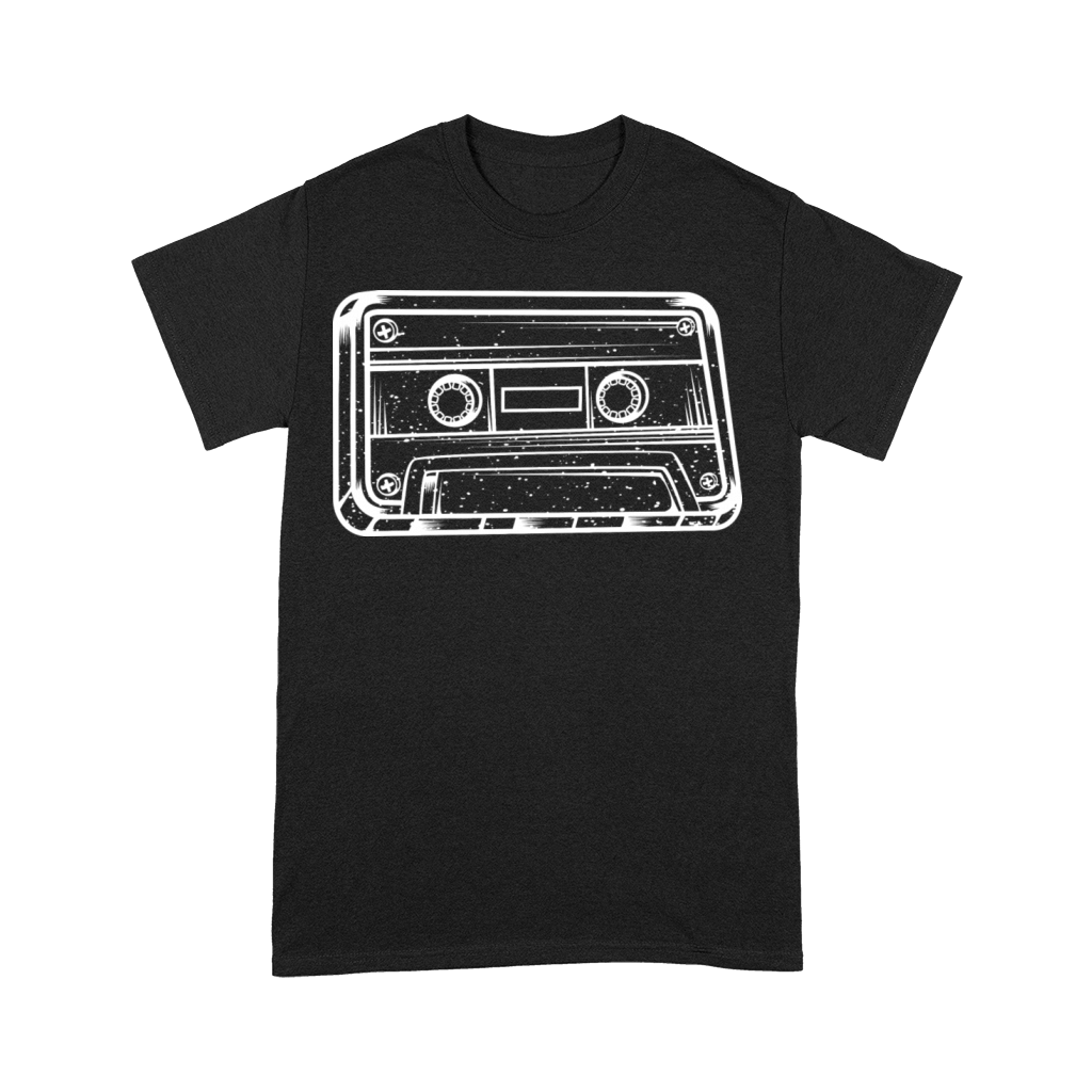 Vintage Music Cassette Sketch Audio Recorder Premium T-shirt