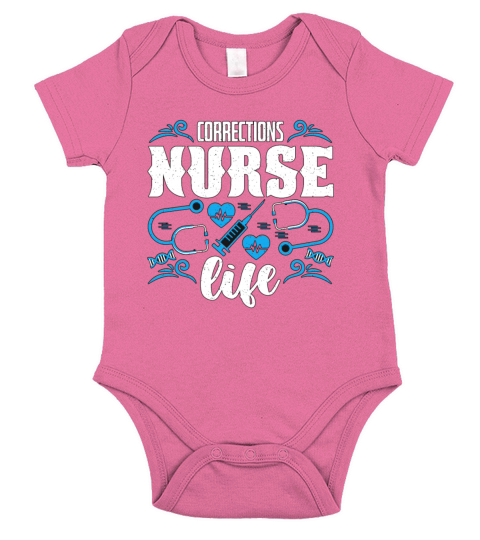 Correctional Nurse Corrections Nurse Life Medicine Short Sleeve Baby One-Piece