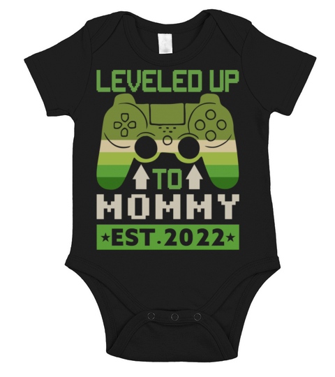 Funny Leveled Up To Mom 2022 - Vintage Promoted To Short Sleeve Baby One-Piece