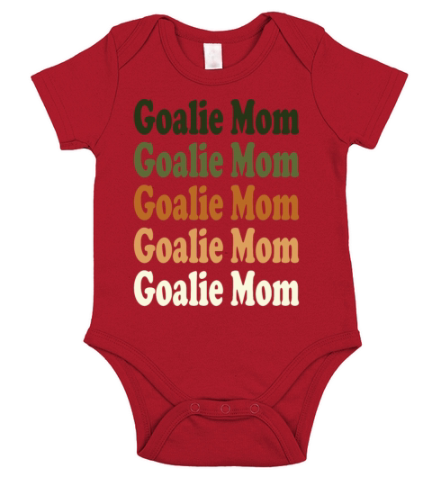 Goalie Mom Repeat natural Short Sleeve Baby One-Piece