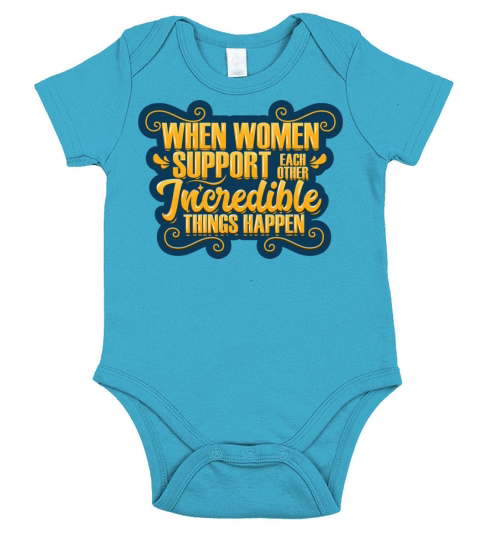 Woman Support Each Other Short Sleeve Baby One-Piece