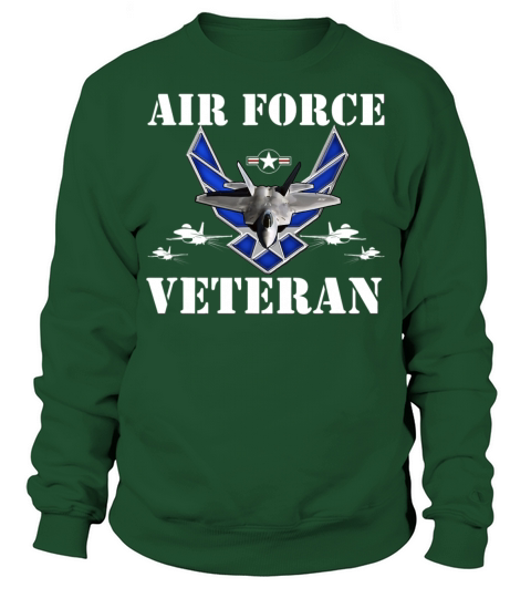 Air Force Veteran with Vintage Roundel and F35 Sweatshirt Unisex