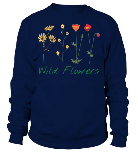 Vintage Retro Wild flower Sweatshirt Unisex