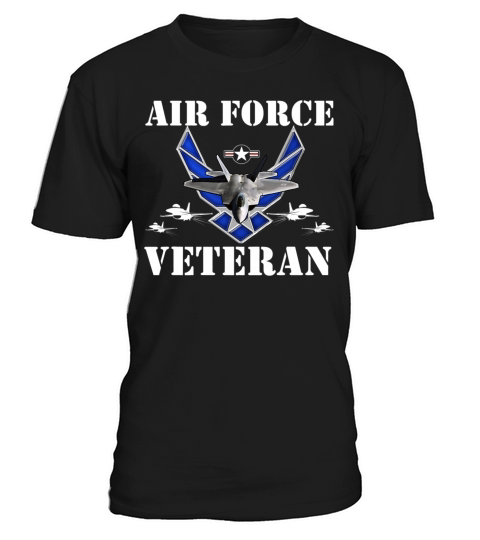 Air Force Veteran with Vintage Roundel and F35 T-Shirt Unisex