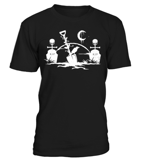 Gothic Graveyard Vintage Crow Lover Skull Fanatic T-Shirt Unisex