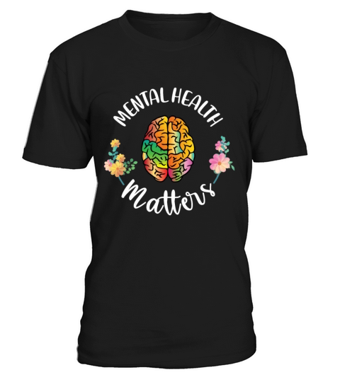Mental Health Matter Brain Design T-Shirt Unisex