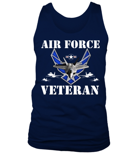 Air Force Veteran with Vintage Roundel and F35 Tank Top Unisex