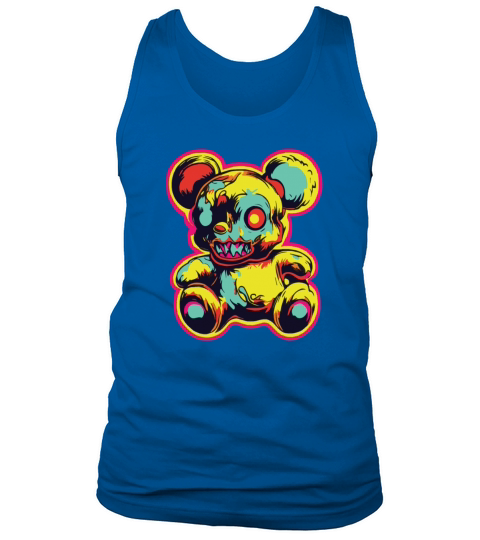 Horror Scary Bear Halloween Witchy Wuzzles Tank Top Unisex