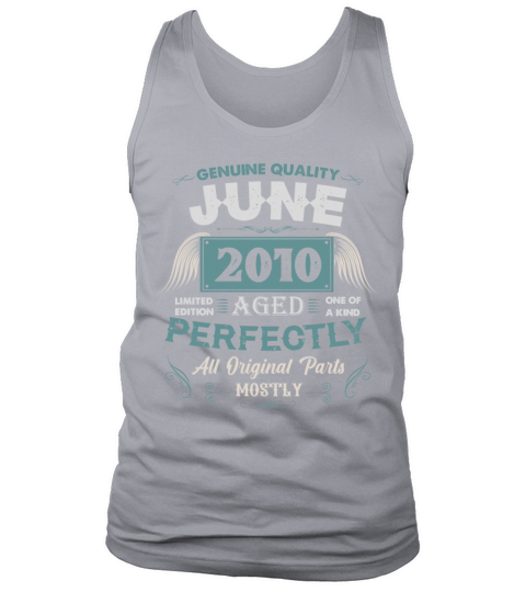 June 2010 Vintage Birthday Present Tank Top Unisex