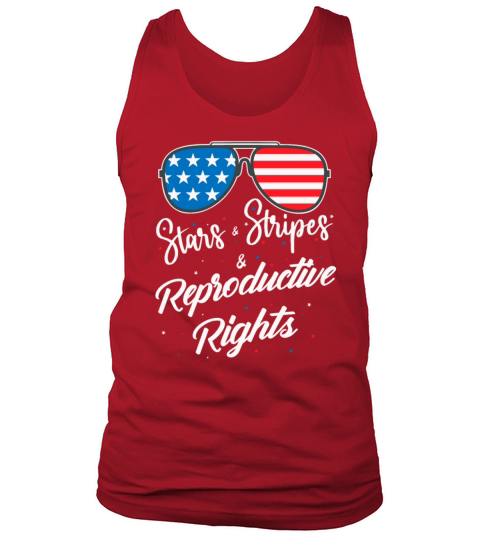 Patriotic 4th July Sunglass Stars Stripes Tank Top Unisex
