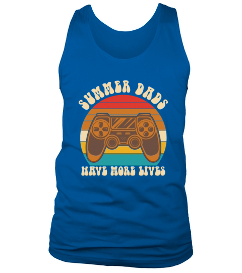 Summer Dads Have More Lives Vintage Gamer Tank Top Unisex