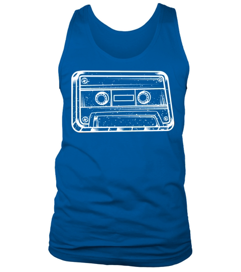 Vintage Music Cassette Sketch Audio Recorder Tank Top Unisex