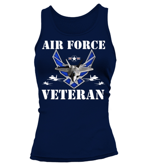 Air Force Veteran with Vintage Roundel and F35 Tank top Woman