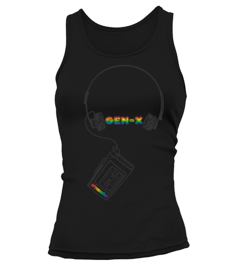 cassette and headphones from 80 and 90s Tank top Woman