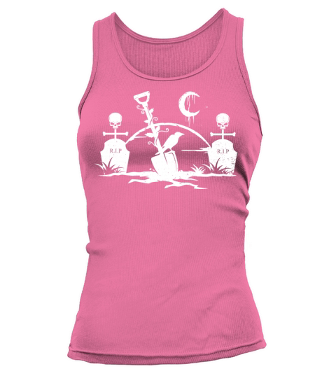 Gothic Graveyard Vintage Crow Lover Skull Fanatic Tank top Woman