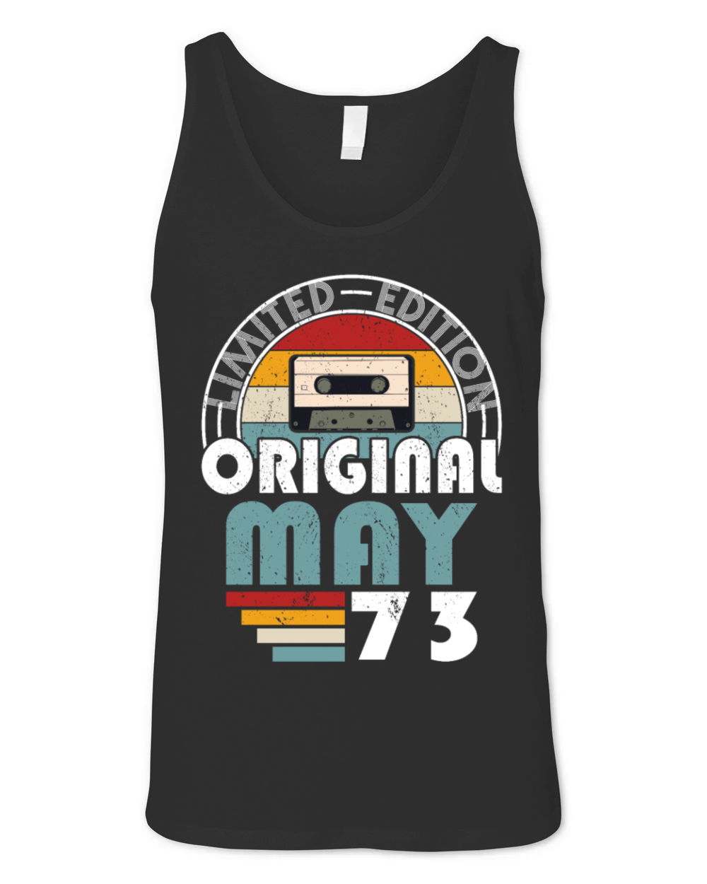50th birthday may 1973 original 1973 Unisex Jersey Tank