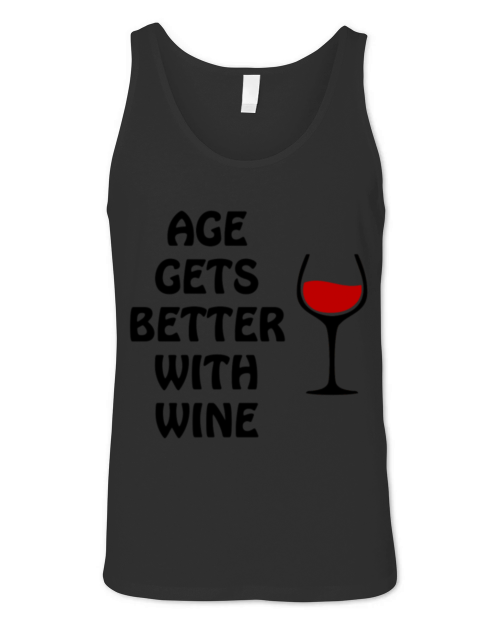 Age Gets Better With Wine Unisex Jersey Tank