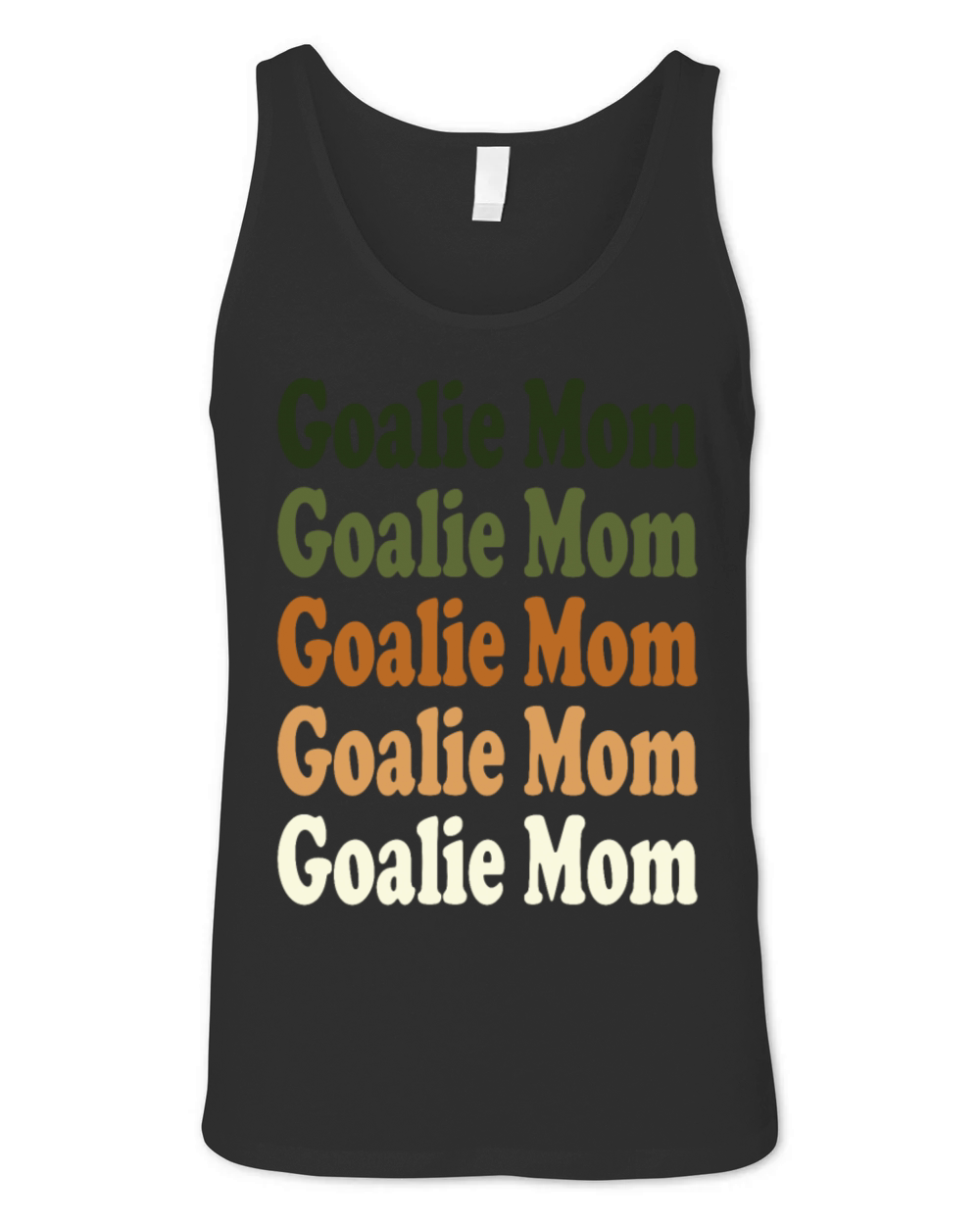 Goalie Mom Repeat natural Unisex Jersey Tank
