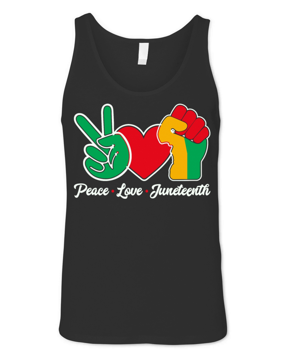 Peace Love Juneteenth Shirt Unisex Jersey Tank
