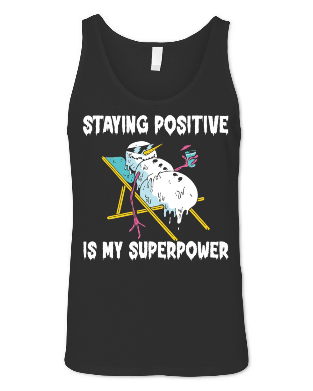 Staying Positive Is My Superpower Unisex Jersey Tank