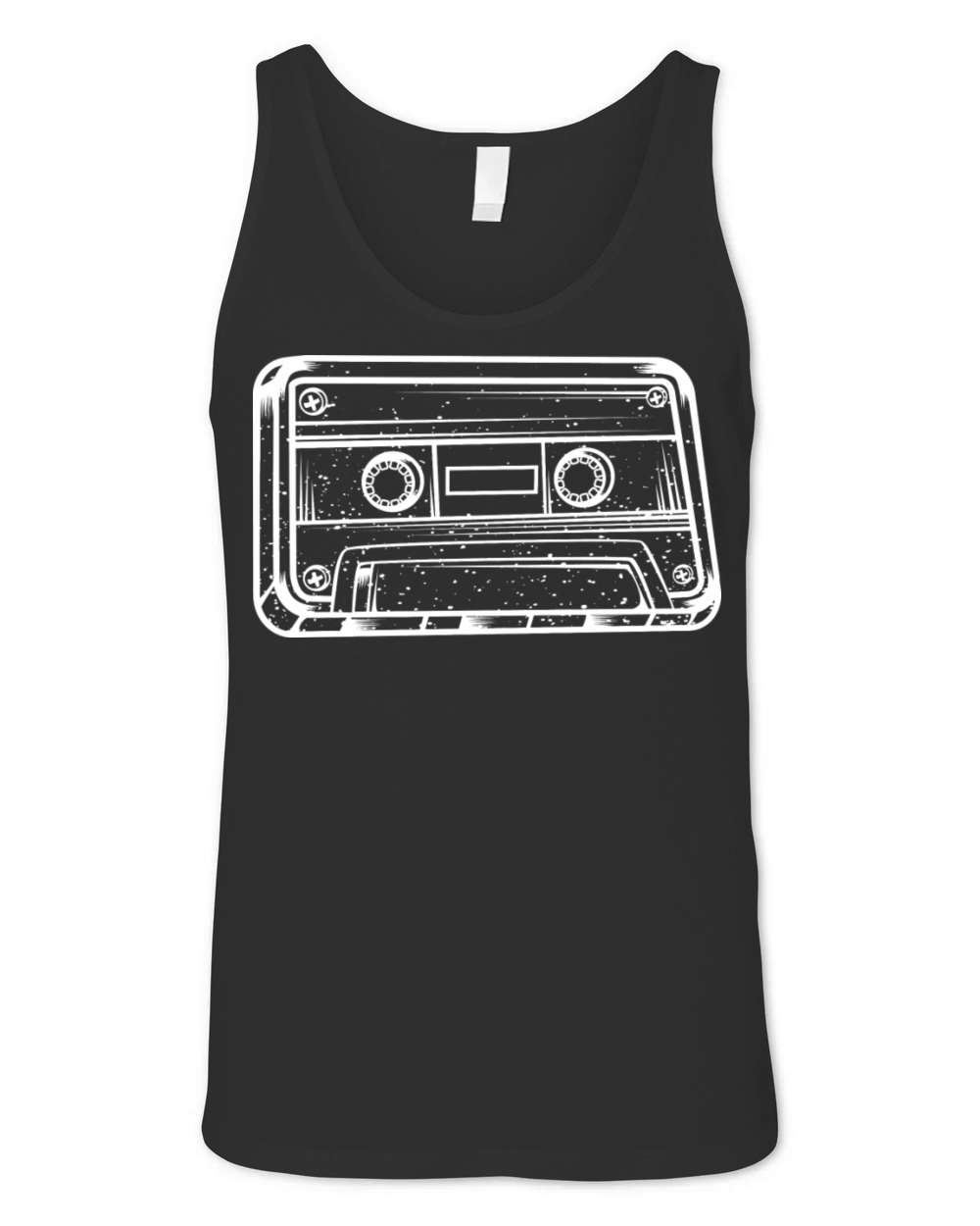 Vintage Music Cassette Sketch Audio Recorder Unisex Jersey Tank