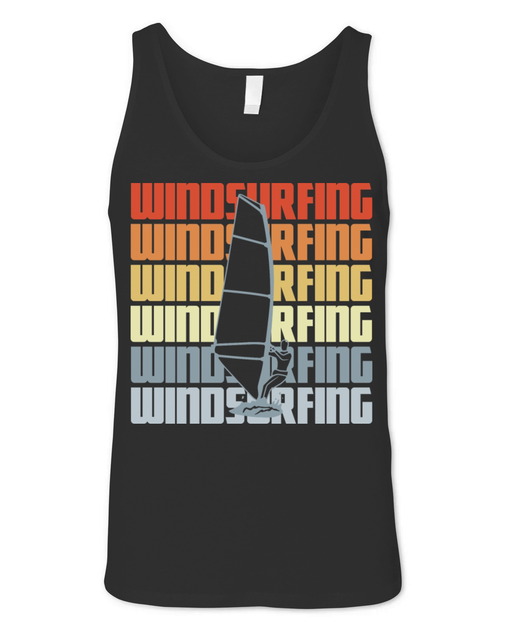 Vintage Windsurfing Unisex Jersey Tank