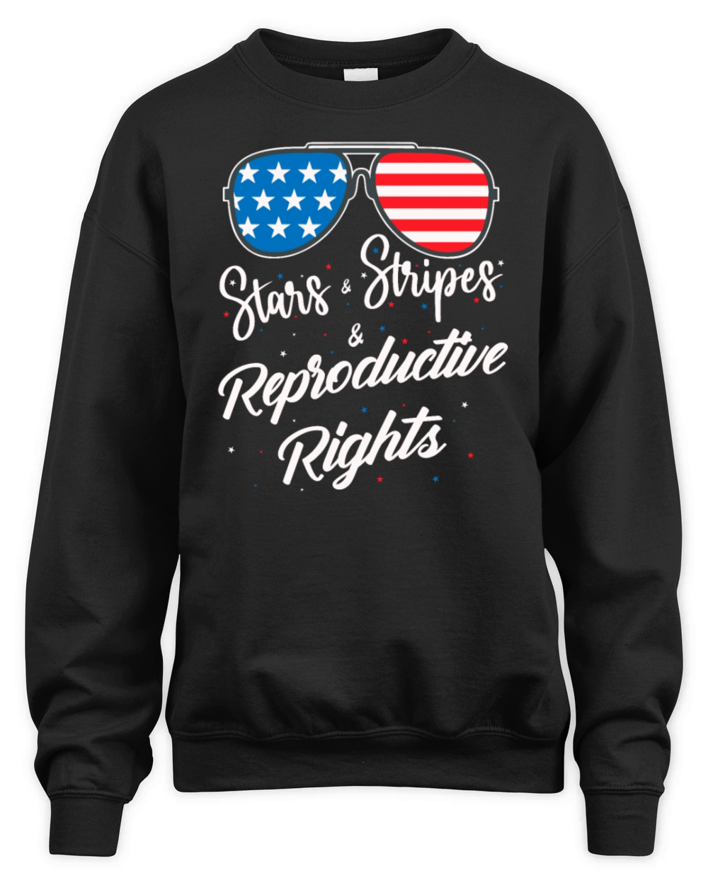 Patriotic 4th July Sunglass Stars Stripes Unisex Premium Crewneck Sweatshirt