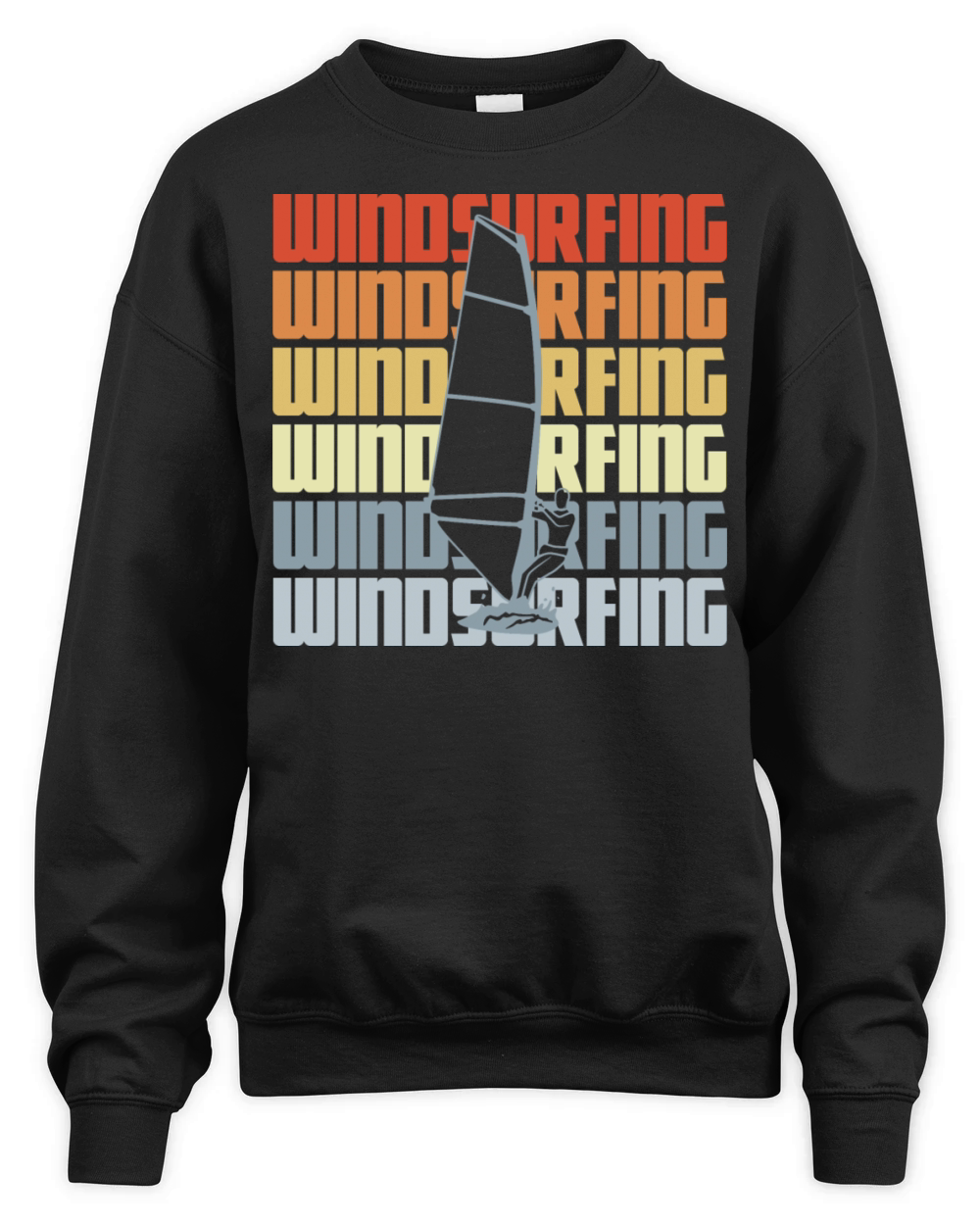 Vintage Windsurfing Unisex Premium Crewneck Sweatshirt