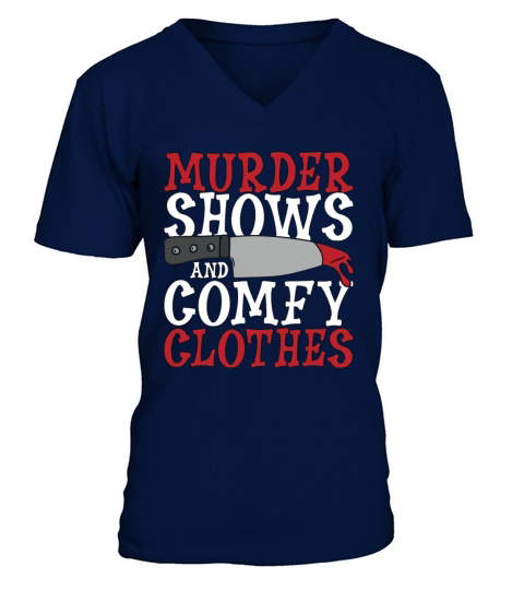 Detective Murder Shows And Comfy Investigator Cop V-Neck T-shirt