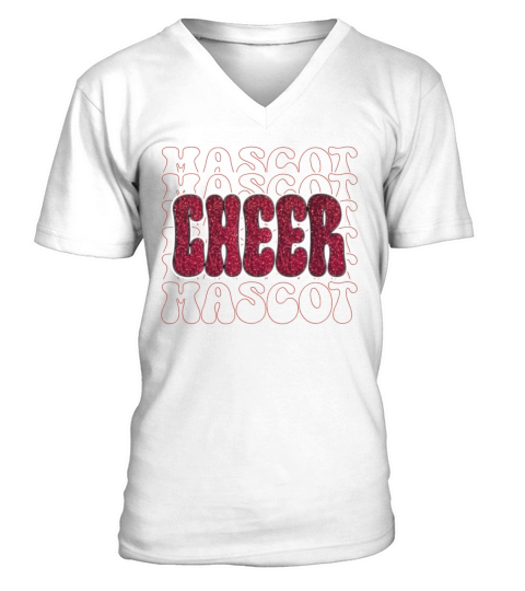 Mascot Cheer V-Neck T-shirt