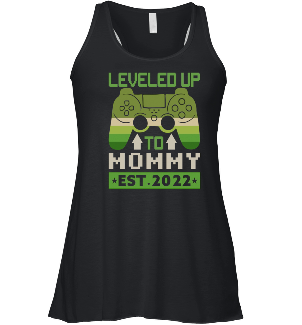 Funny Leveled Up To Mom 2022 - Vintage Promoted To Women's Flowy Tank Top