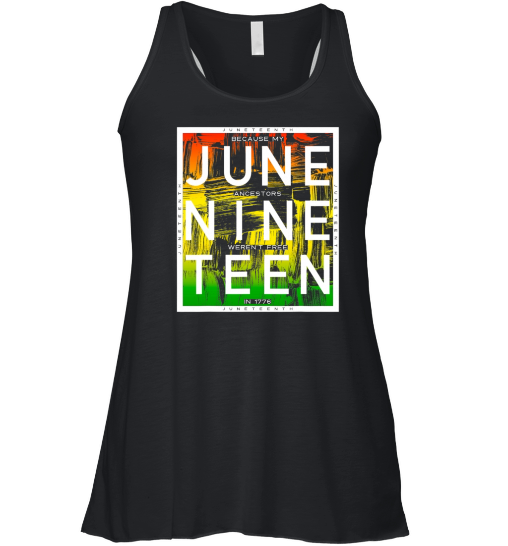 Juneteenth June Nine Teen Black History Vintage Women's Flowy Tank Top