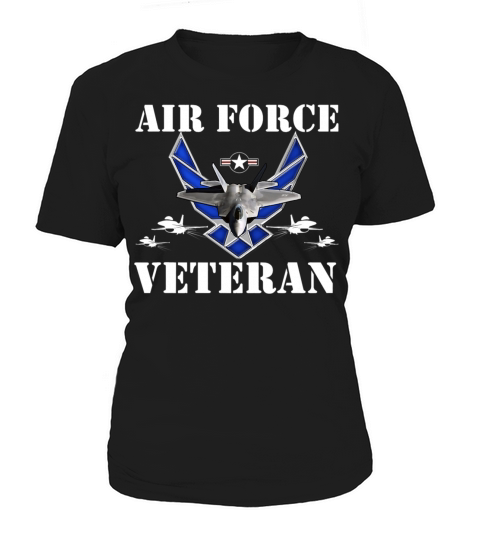 Air Force Veteran with Vintage Roundel and F35 Women's T-Shirt