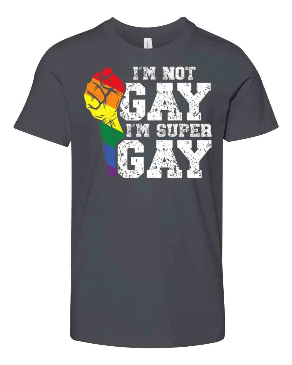 Proud Gay Sexual Diversity Gay Pride Parade Youth Unisex Jersey Tee